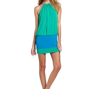 Laundry by shelli segal green/blue dress sz 4